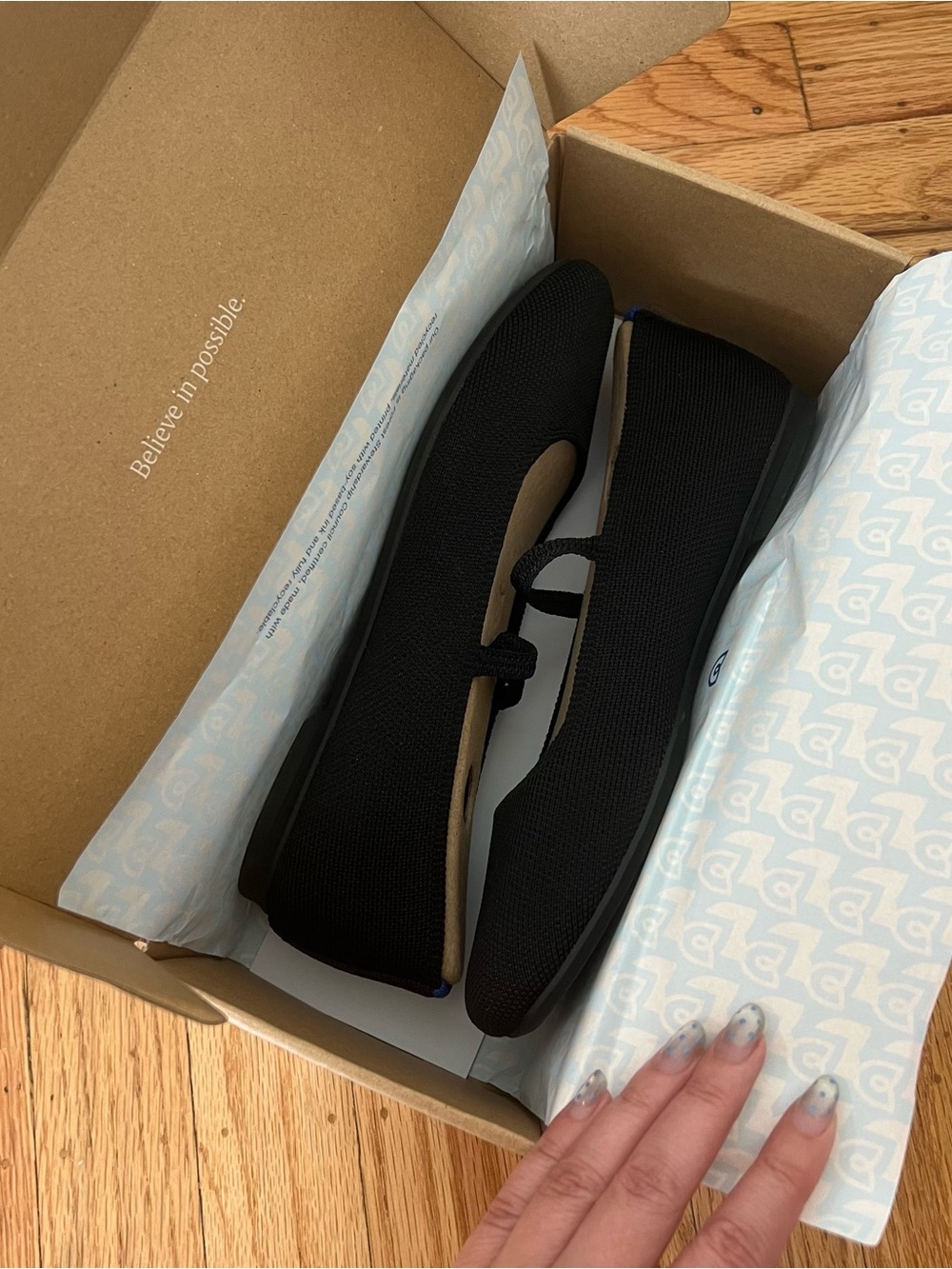 Rothy's The Max Square Mary Jane Size 6 Black